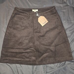 Kori Chocolate Corduroy Mini Skirt